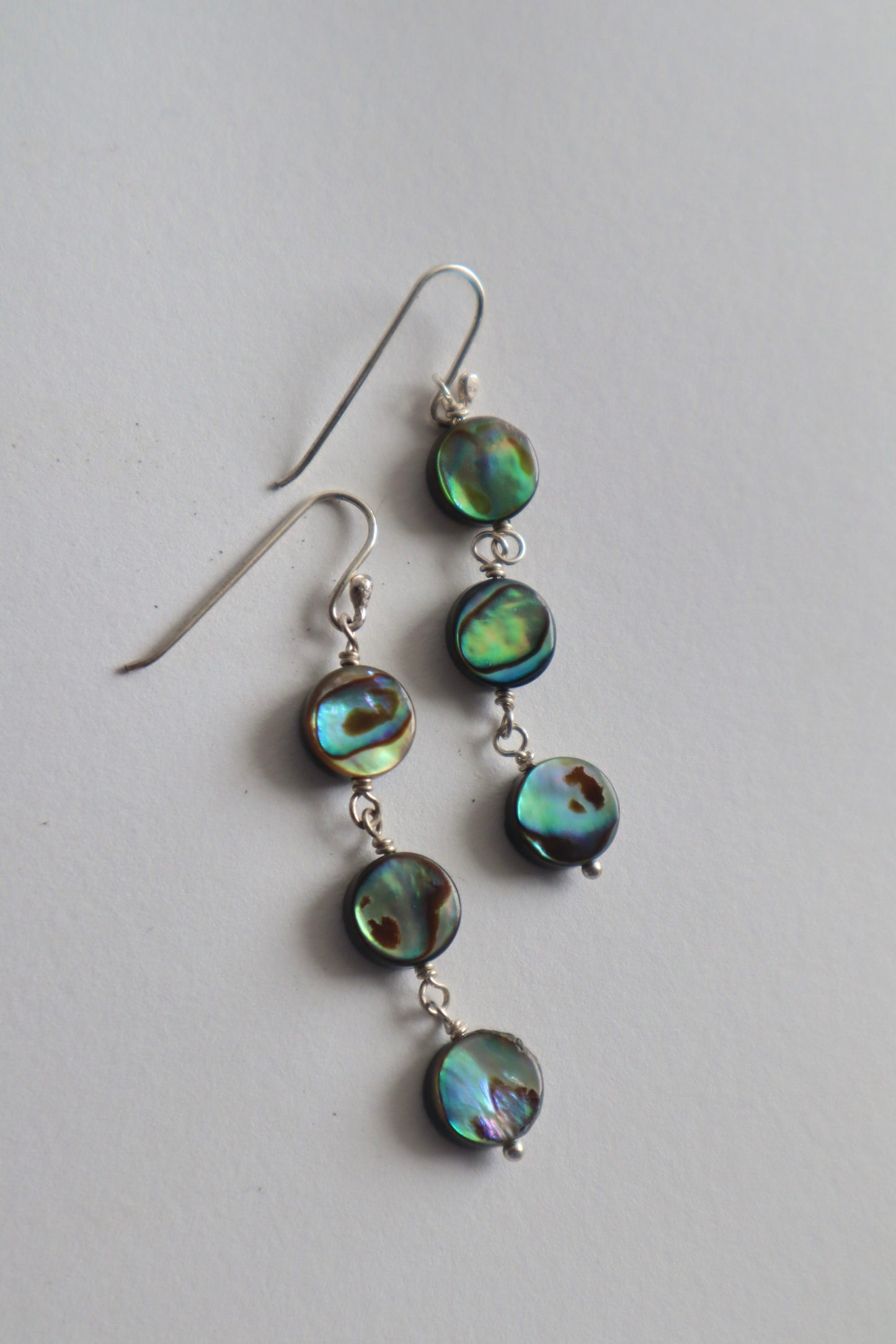 Abalone drop earrings