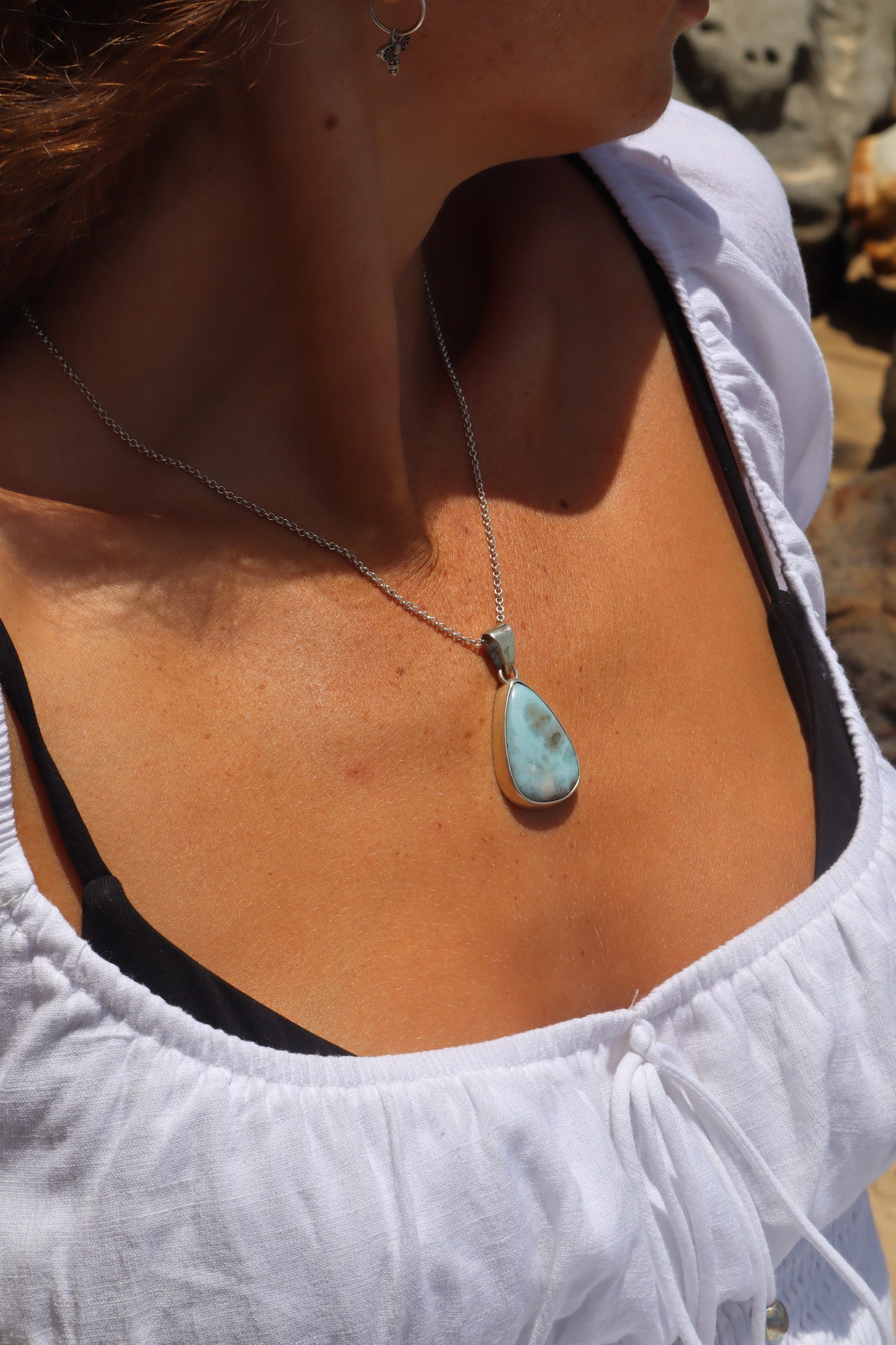 Larimar pendant