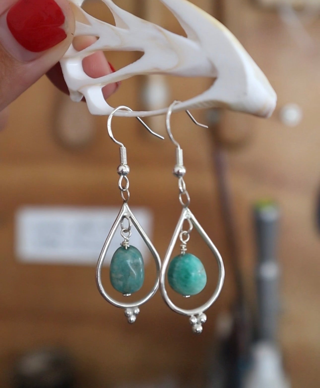 Amazonite earrings