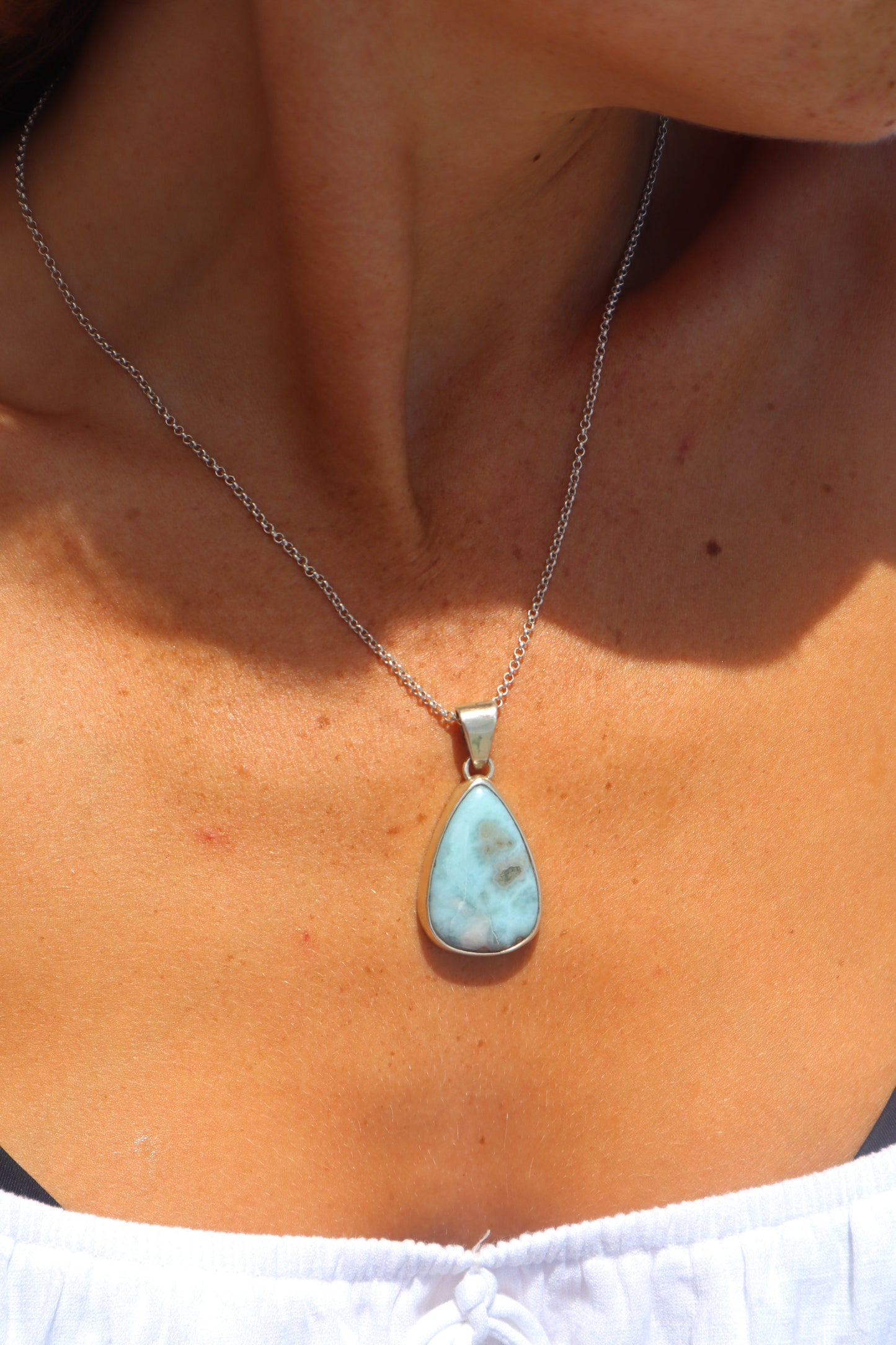 Larimar pendant