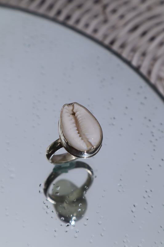 Cowrie shell ring
