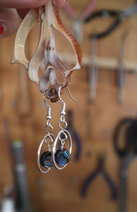 Abalone earrings