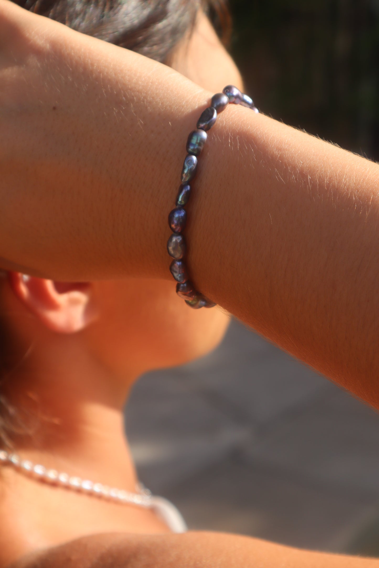 Black pearl bracelet