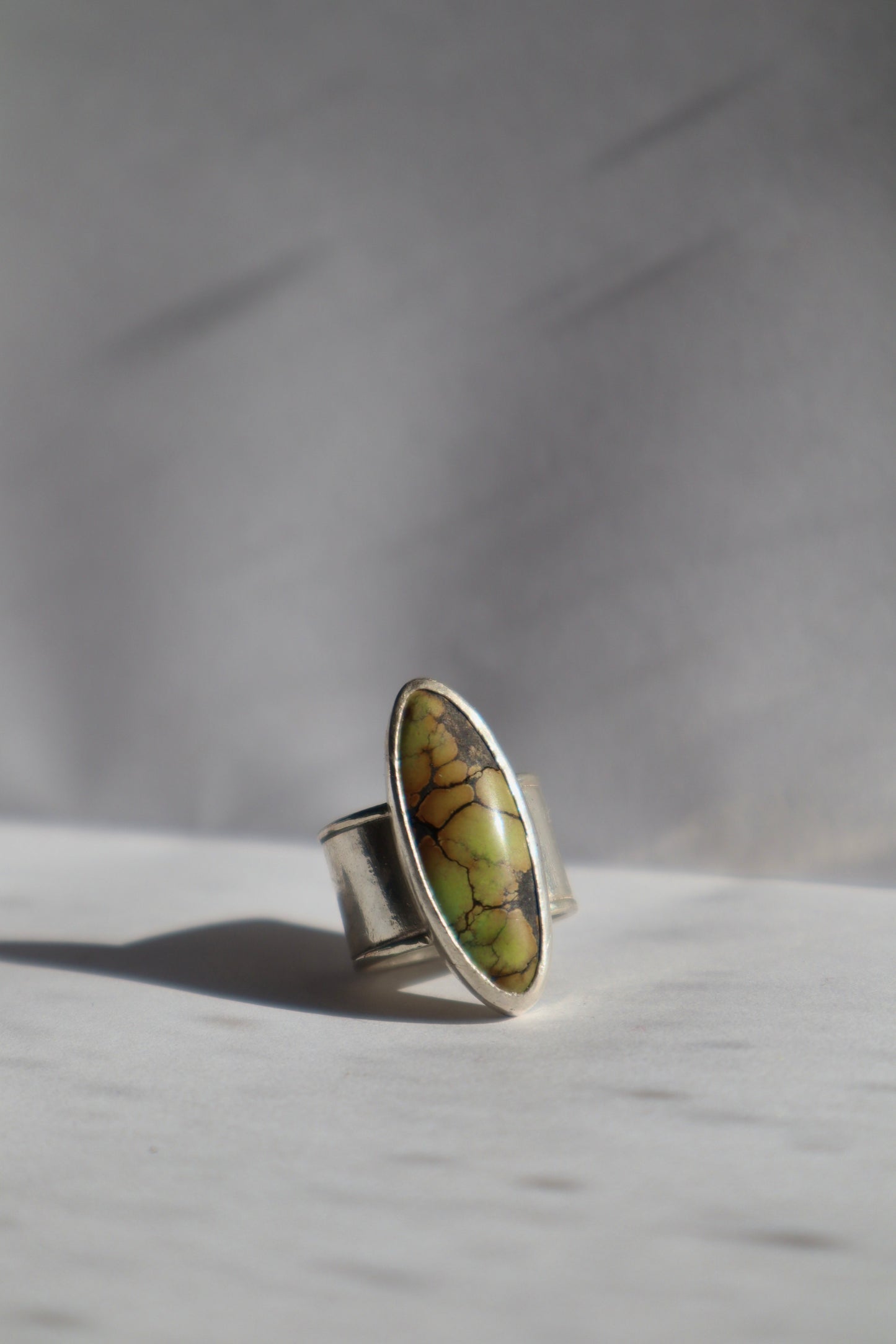 Diamond turquoise ring