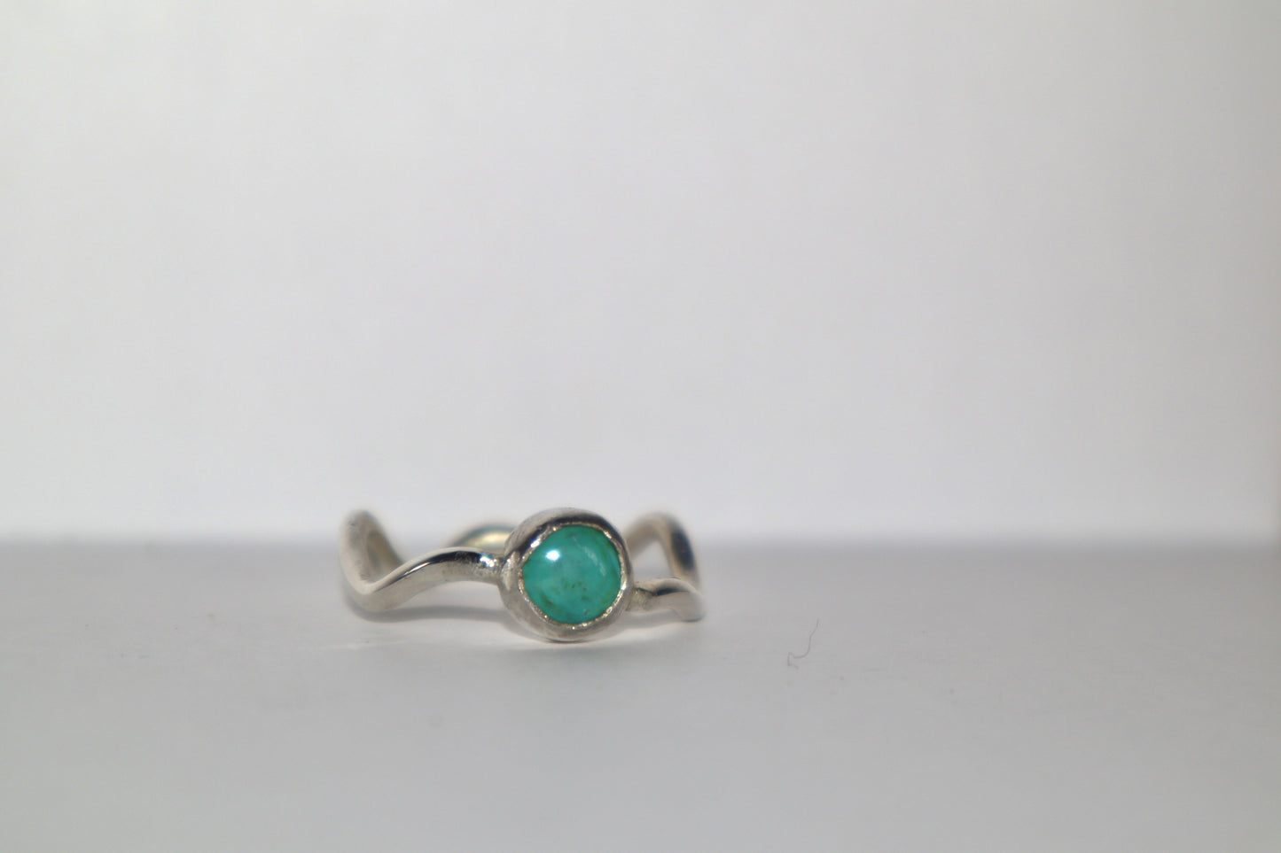 Irregular turquoise ring